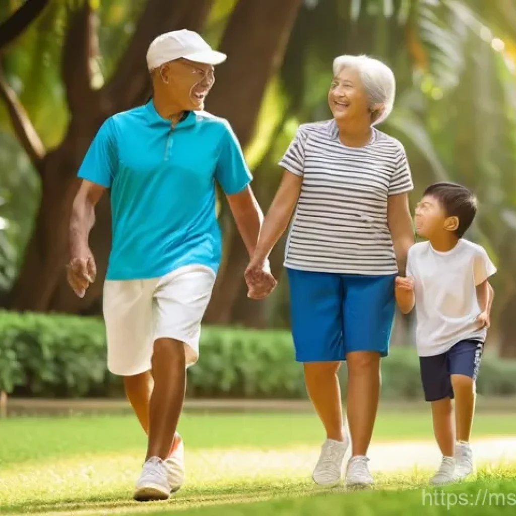 예방 중심 헬스케어의 재무 모델 - **Generational Health & Well-being:**
    A multi-generational Malaysian family, including parents i...