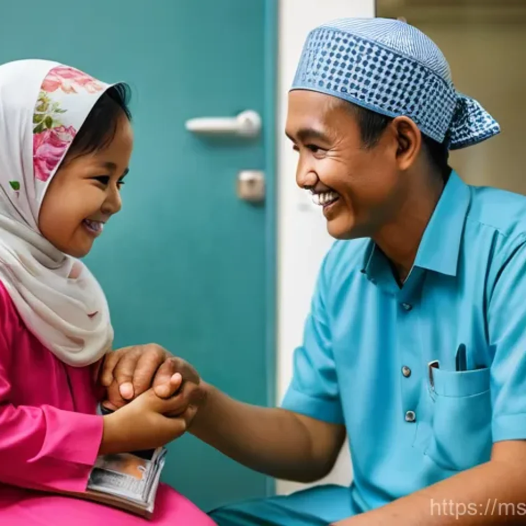 예방 중심 헬스케어와 지역 보건 기관 협력 - **Prompt: A Warm Welcome at Klinik Kesihatan**
    "A vibrant, eye-level photo of a diverse Malaysia...