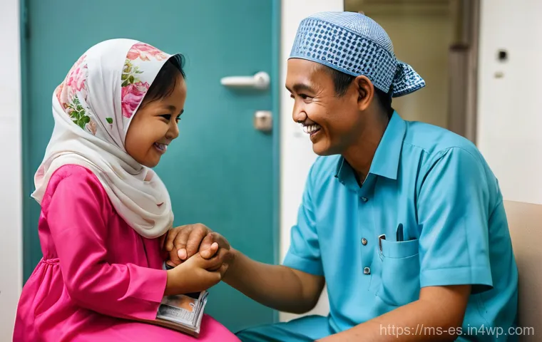 예방 중심 헬스케어와 지역 보건 기관 협력 - **Prompt: A Warm Welcome at Klinik Kesihatan**
"A vibrant, eye-level photo of a diverse Malaysia...