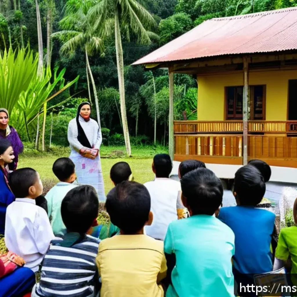 예방 중심 헬스케어와 윤리적 문제 - A culturally diverse Malaysian community health education session held outdoors in a rural village s...