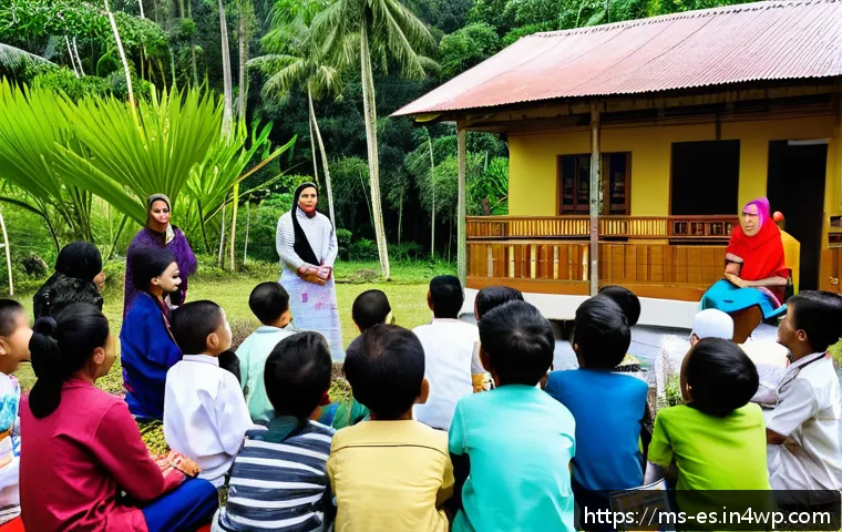 예방 중심 헬스케어와 윤리적 문제 - A culturally diverse Malaysian community health education session held outdoors in a rural village s...